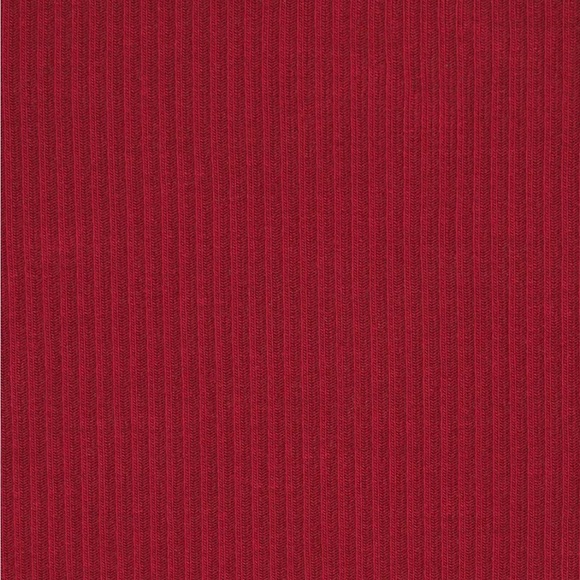 SKIMS Ribbed Drawstring Boot-Cut Pants in Deep Red - Picture 9 of 9